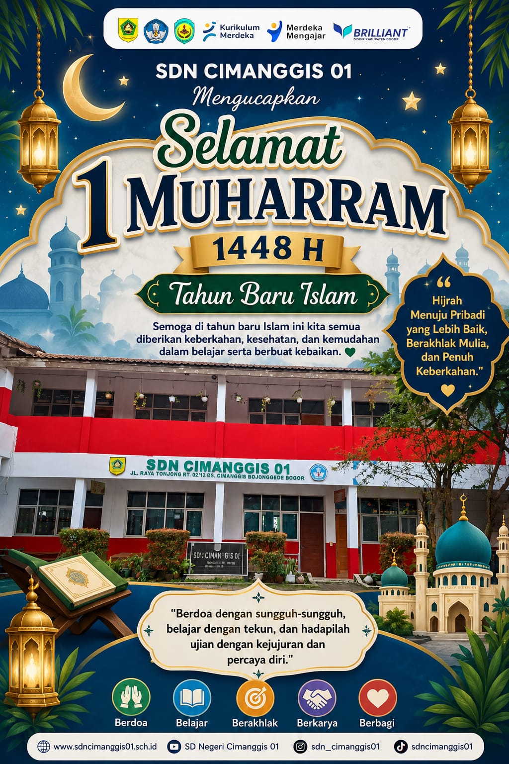 Bacaan Doa Menyambut 1 Muharam 1448 Hijriah